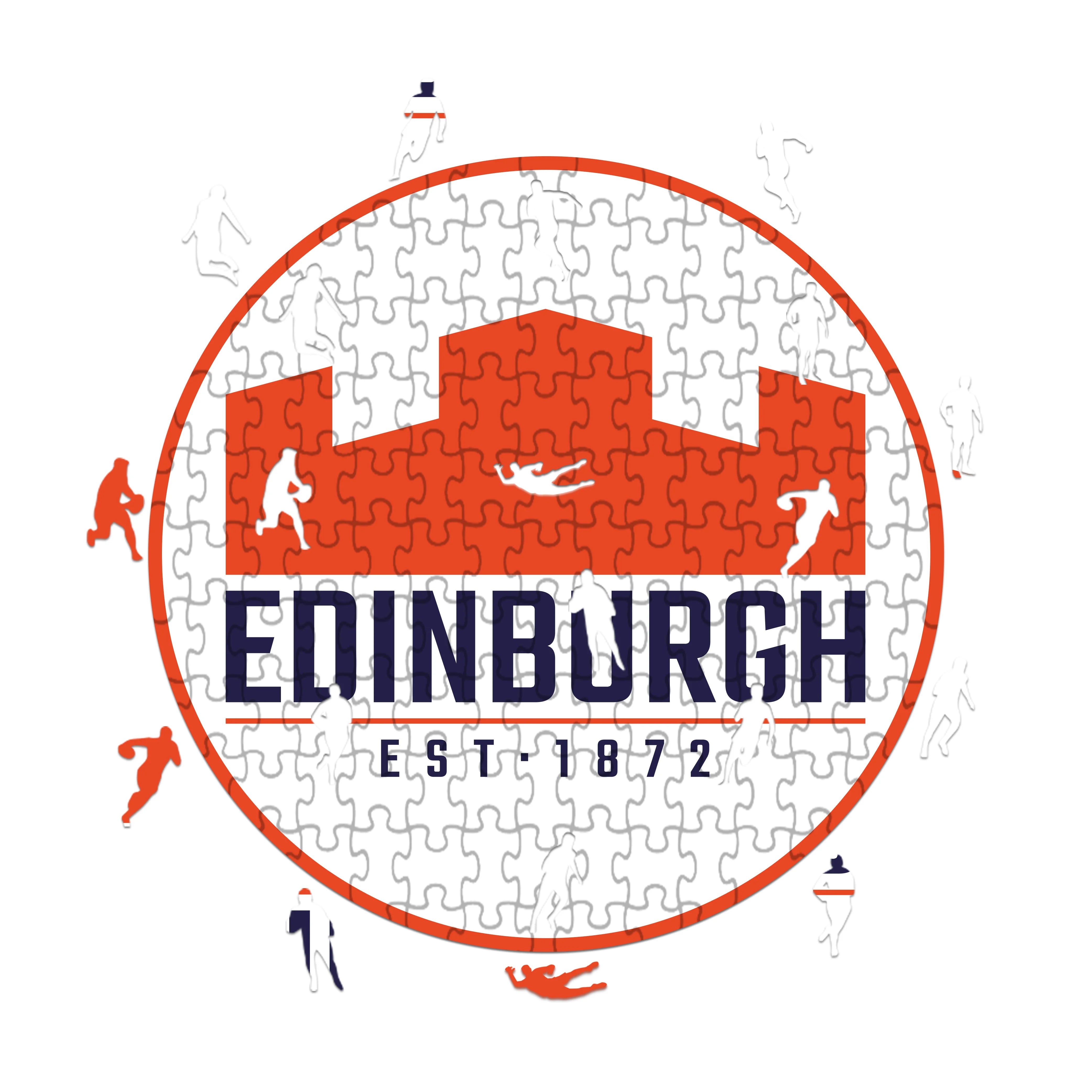 Logotipo de Edimburgo - Rompecabezas de madera