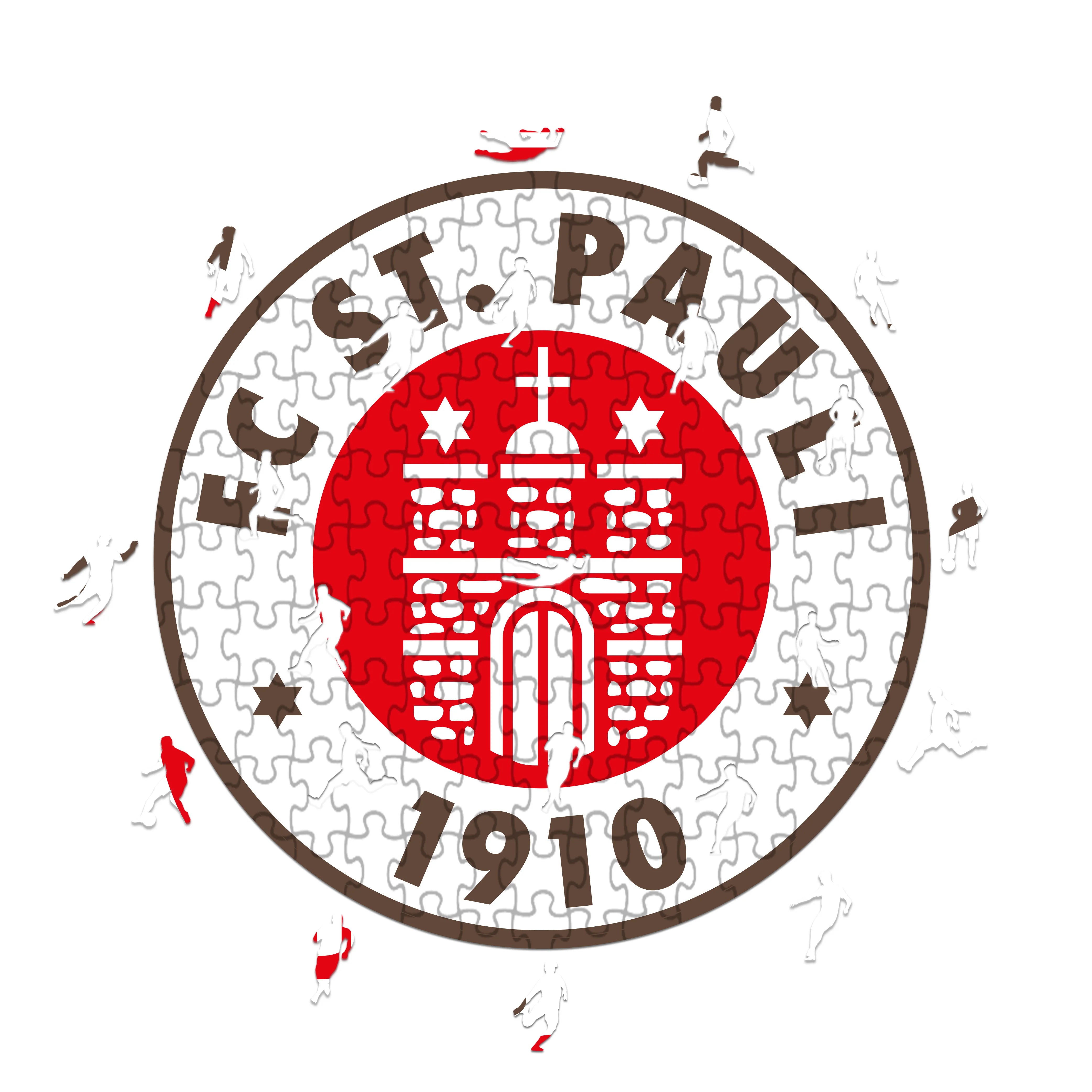 Sankt Pauli Logo - Wooden Puzzle