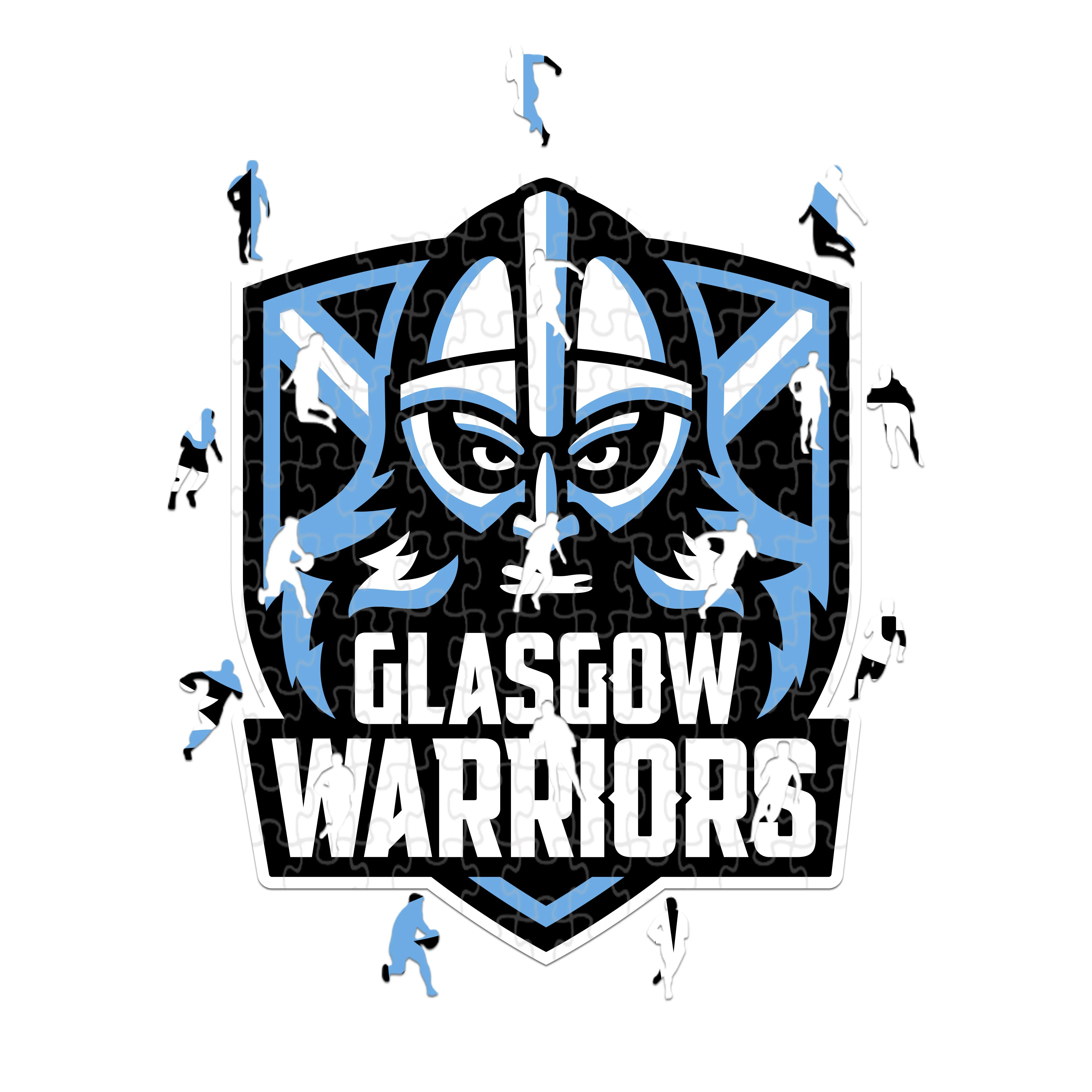 Logotipo de los Glasgow Warriors - Rompecabezas de madera