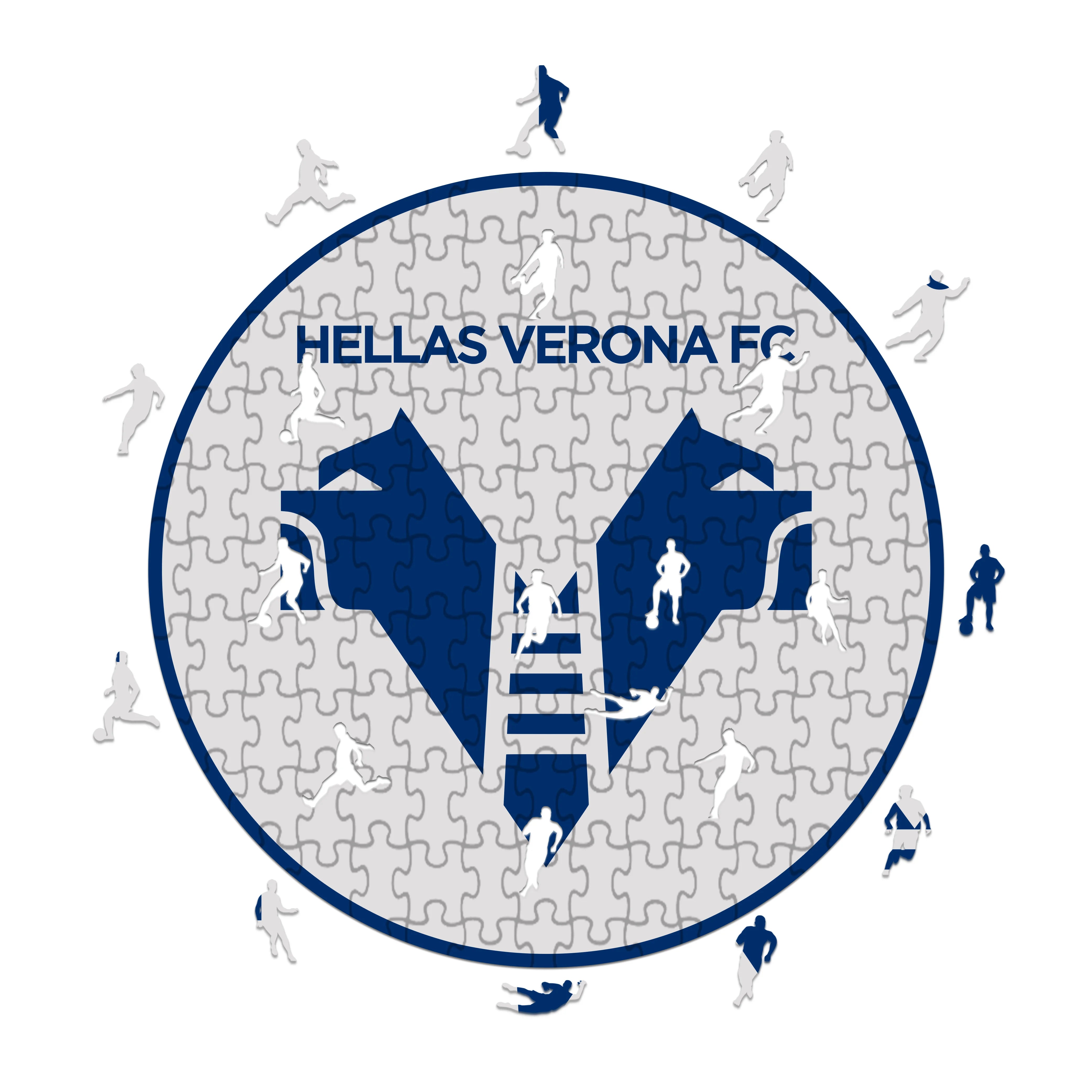 Hellas Verona Logo - Wooden Puzzle