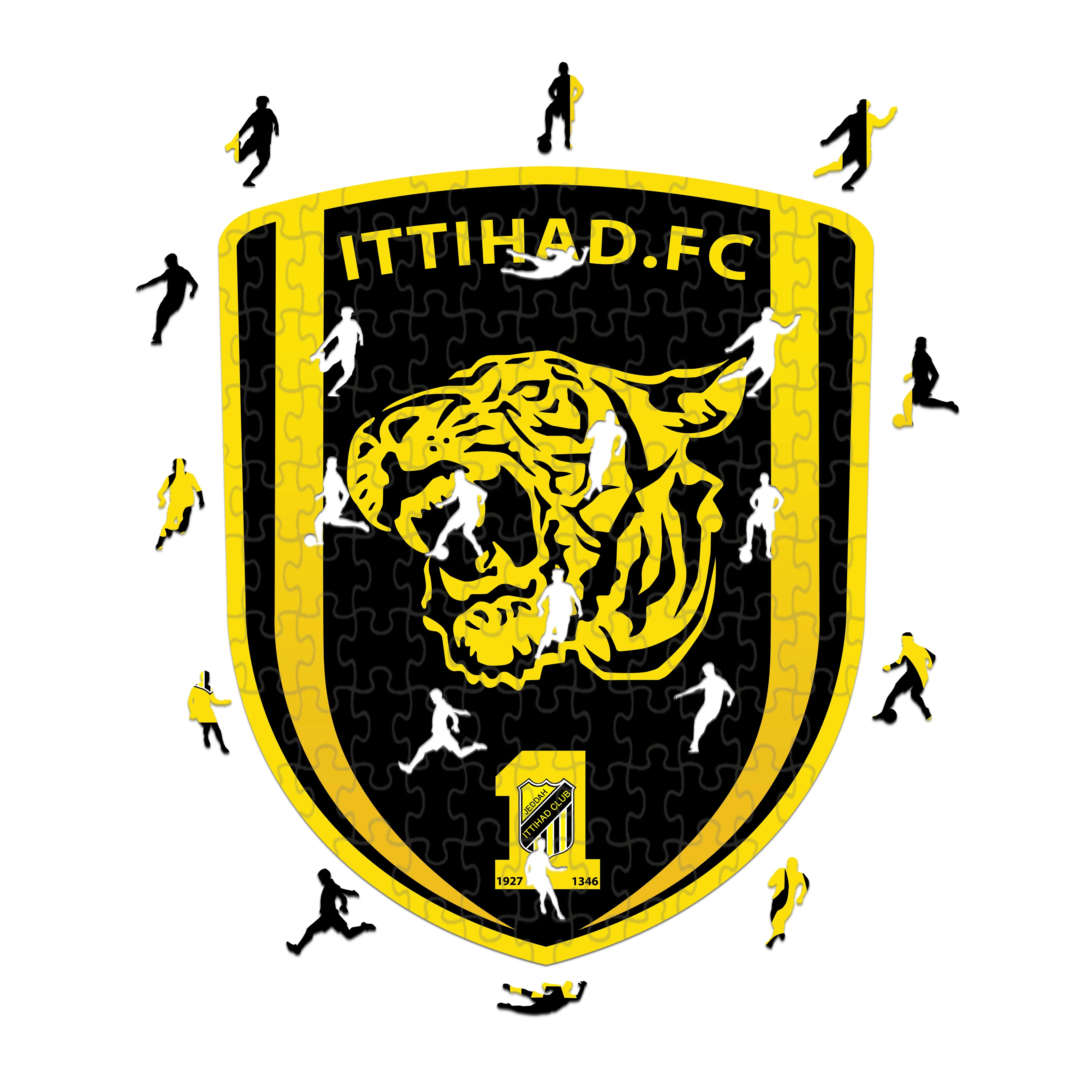 Al-Ittihad Club Logo - Wooden Puzzle