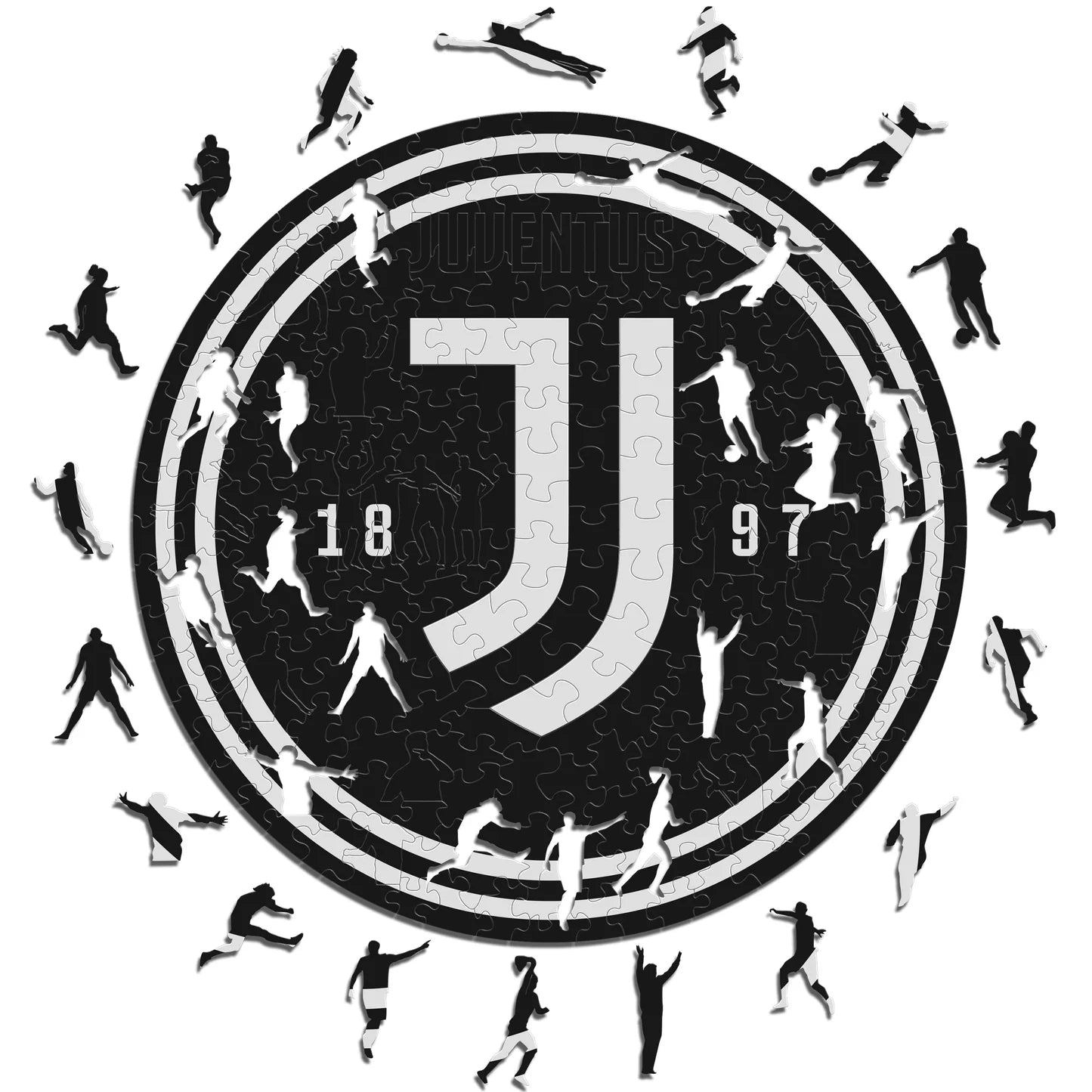 Juventus Logo - Wooden Puzzle