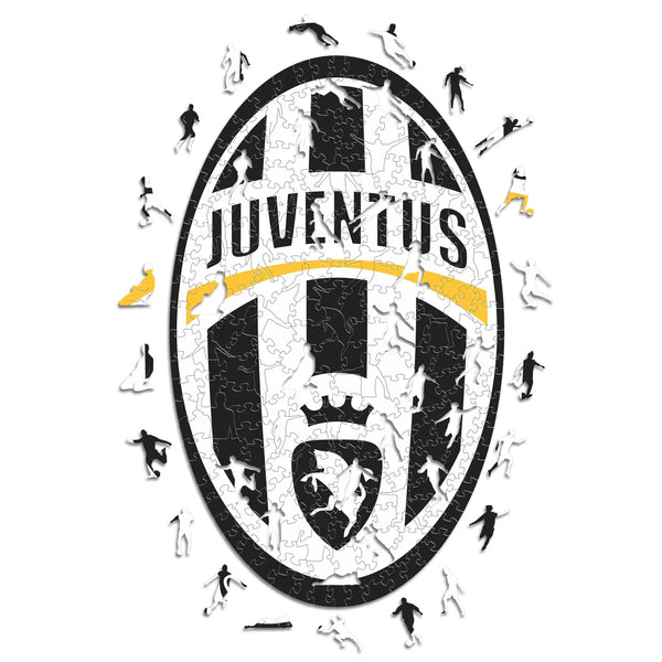 JuventusRetroCrestWoodenPuzzle