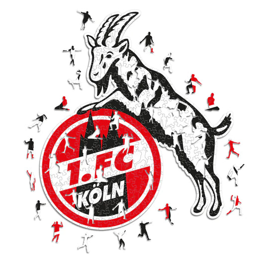 Logo FC Köln - Puzzle di legno