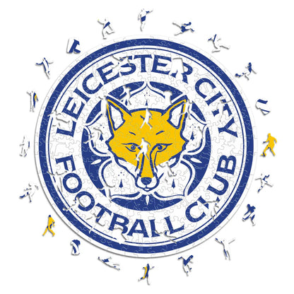 Leicester City FC Logo - Holzpuzzle