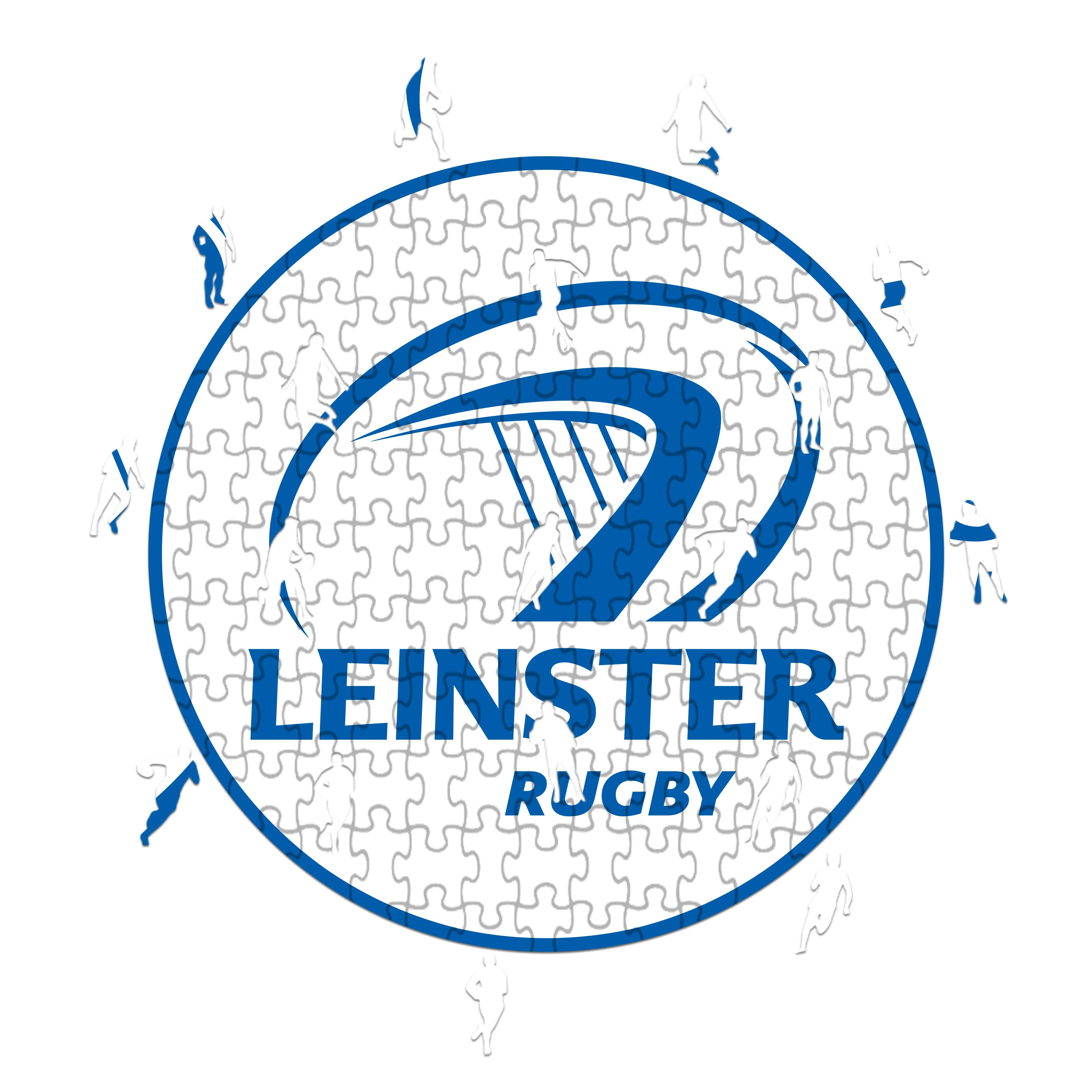 Logotipo de Leinster: rompecabezas de madera