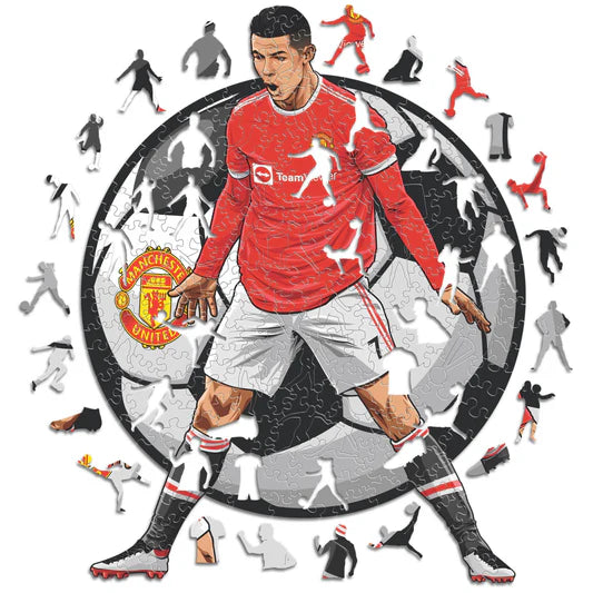 Cristiano Ronaldo - Puzzle di legno