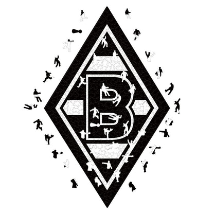 M'gladbach Logo - Holzpuzzle