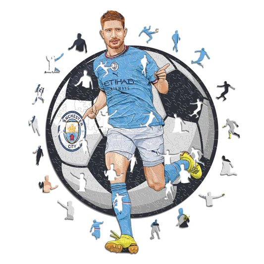 Kevin De Bruyne - Rompecabezas de Madera