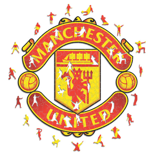 Logo Manchester United - Puzzle in Legno