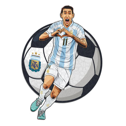 Angel Di Maria - Puzzle di legno