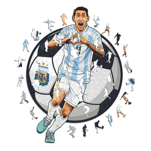 Angel Di Maria - Puzzle di legno