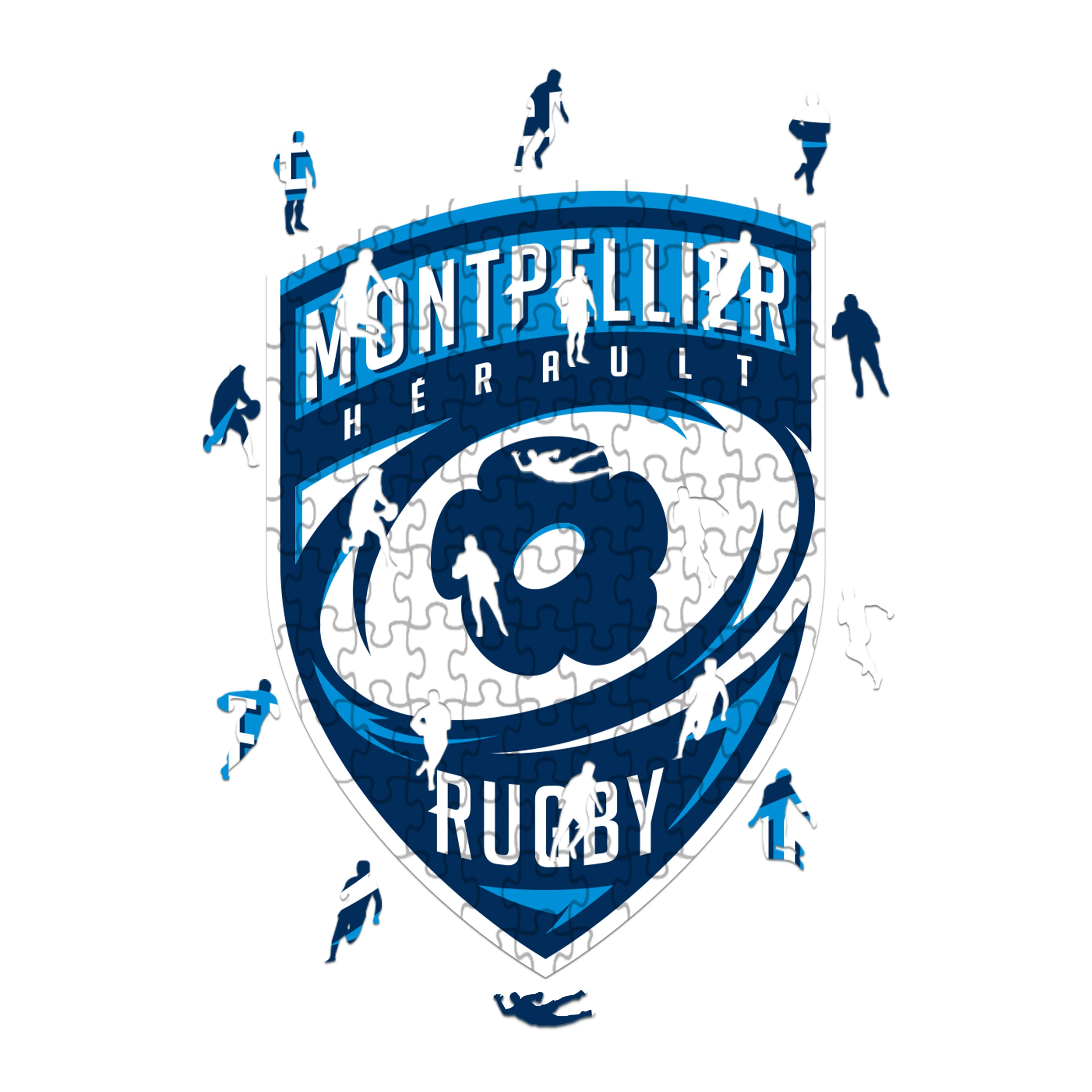 Logo Montpellier Hérault Rugby - Puzzle in legno