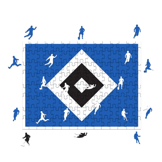Logo Hambourg FC - Puzzle in legno