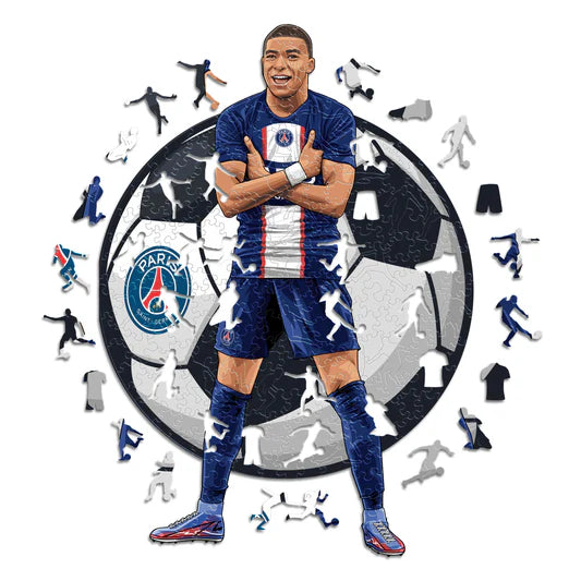 Kylian Mbappé - Wooden Puzzle