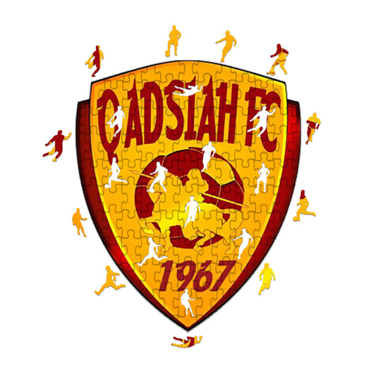 Logo Al-Qadsiah FC - Puzzle in Legno