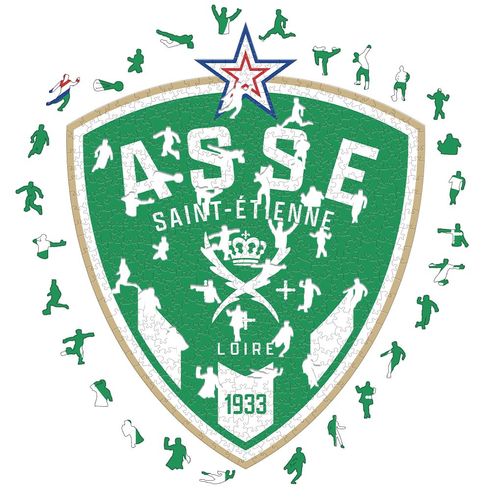 Saint-Etienne - Holzpuzzle