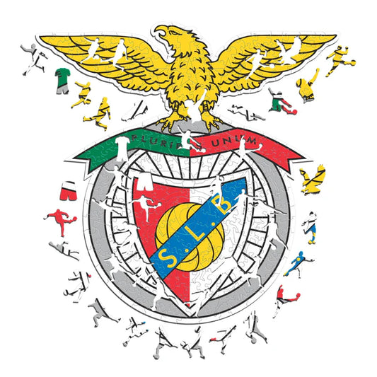 Logo de Benfica - Rompecabezas de Madera