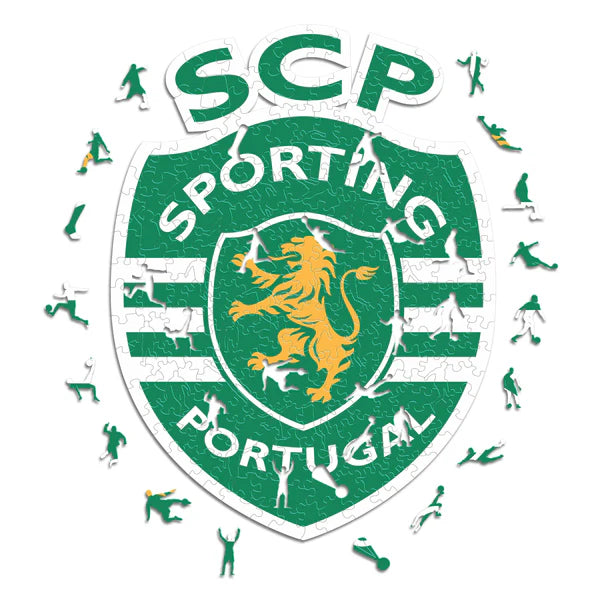Logo de Sporting Portugal - Rompecabezas de Madera