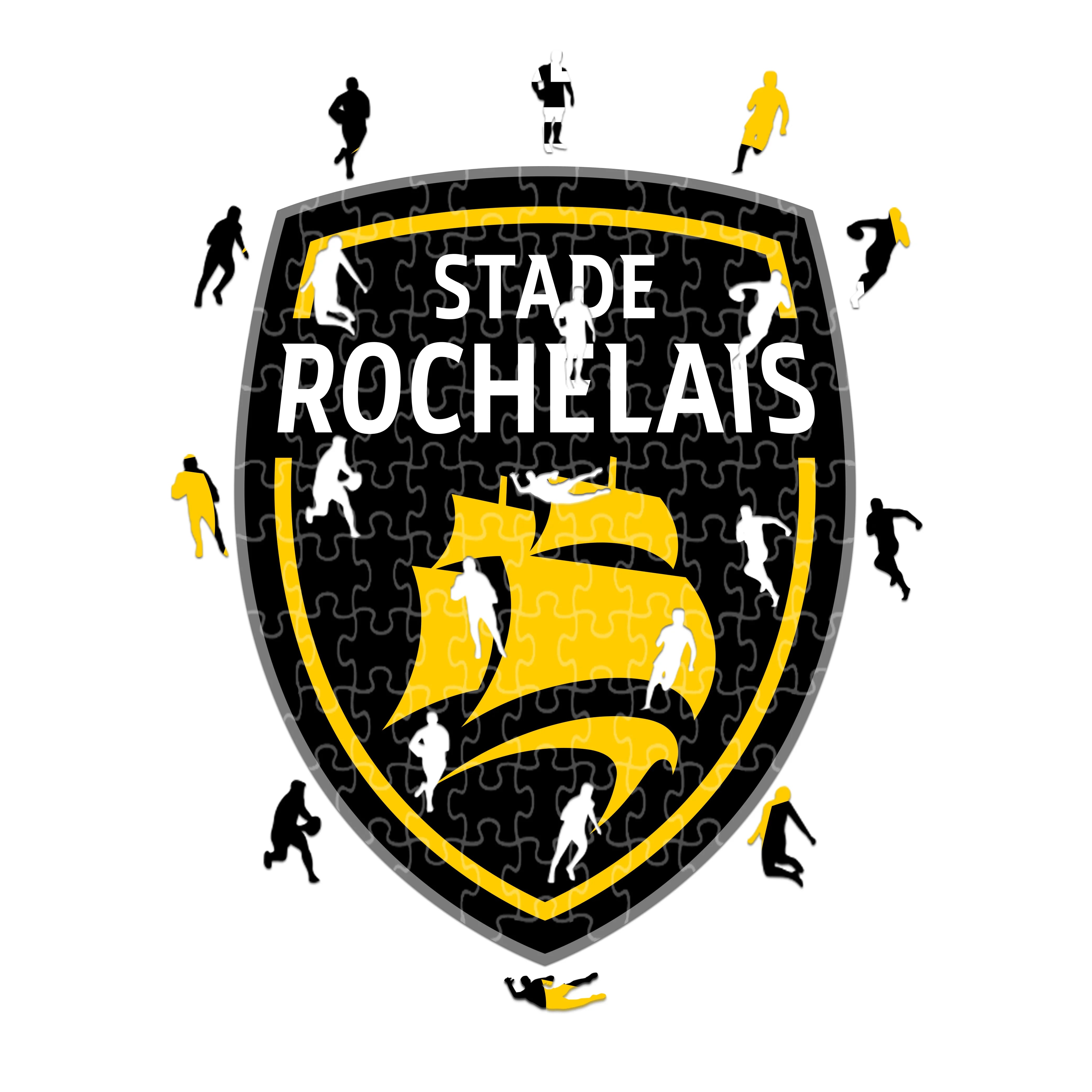 Logo dello Stade Rochelais - Puzzle in legno