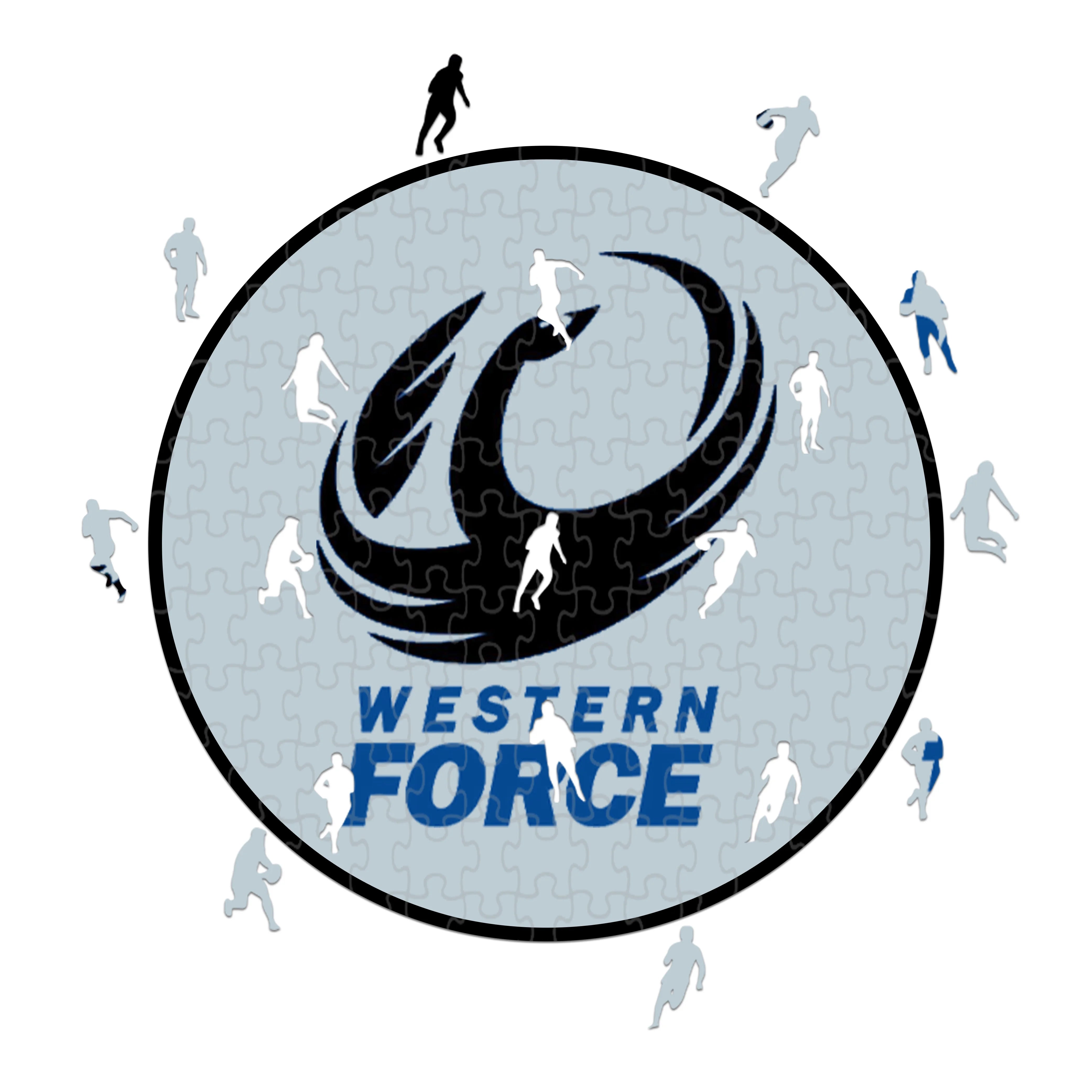 Logotipo de Western Force - Rompecabezas de madera