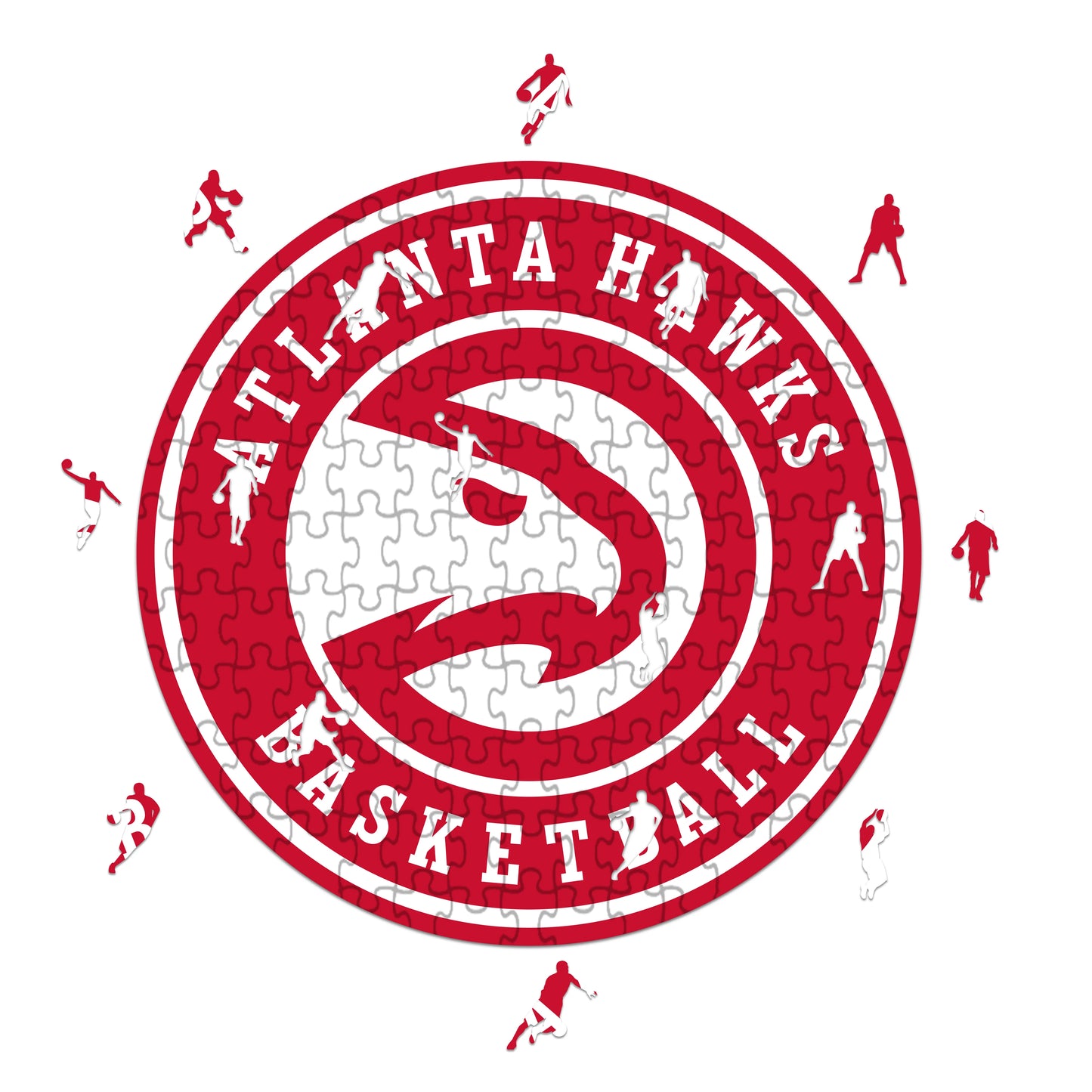 Logo de Atlanta Hawks - Rompecabezas de Madera