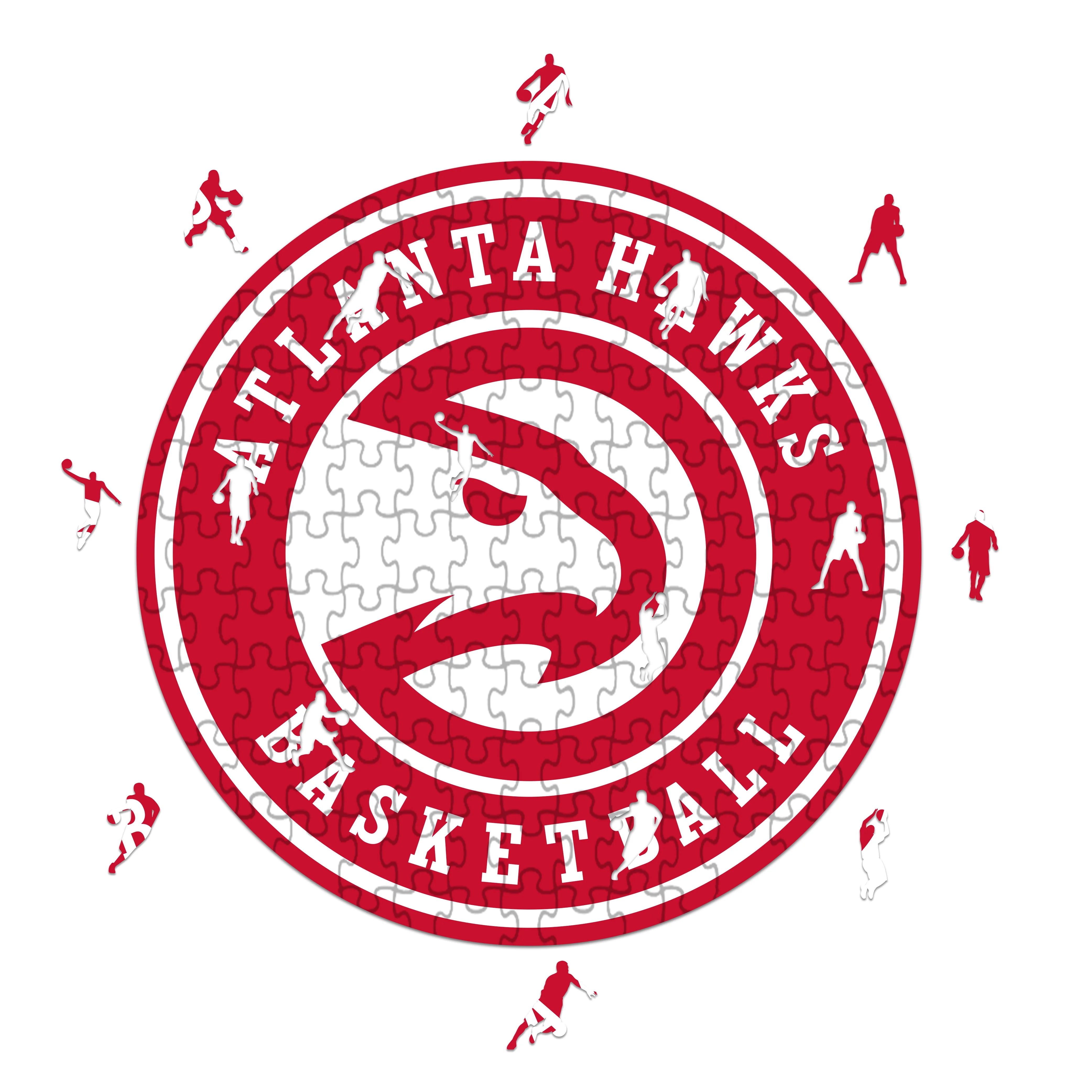 Atlanta Hawks Logo - Wooden Puzzle