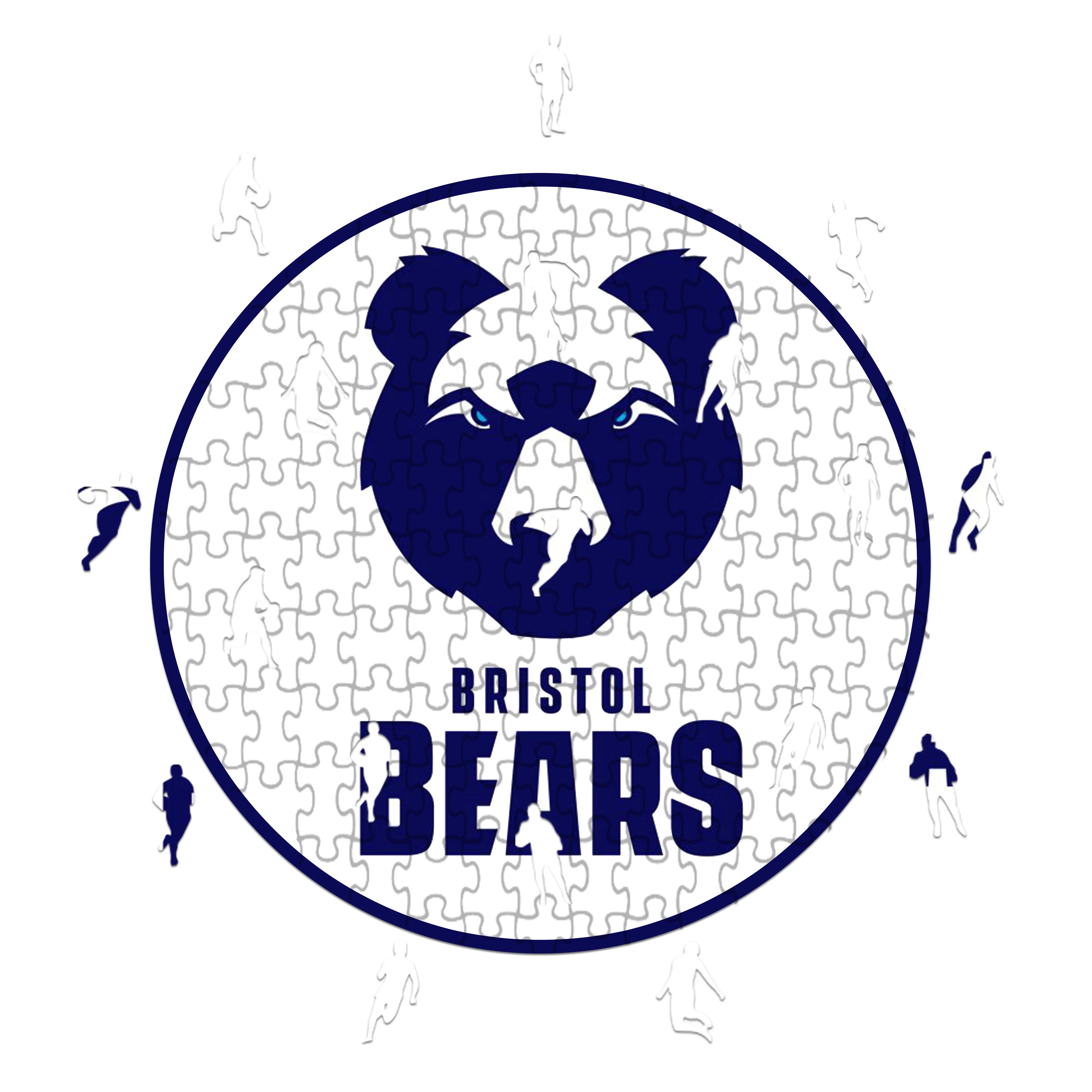 Logotipo de los Osos de Bristol - Rompecabezas de madera