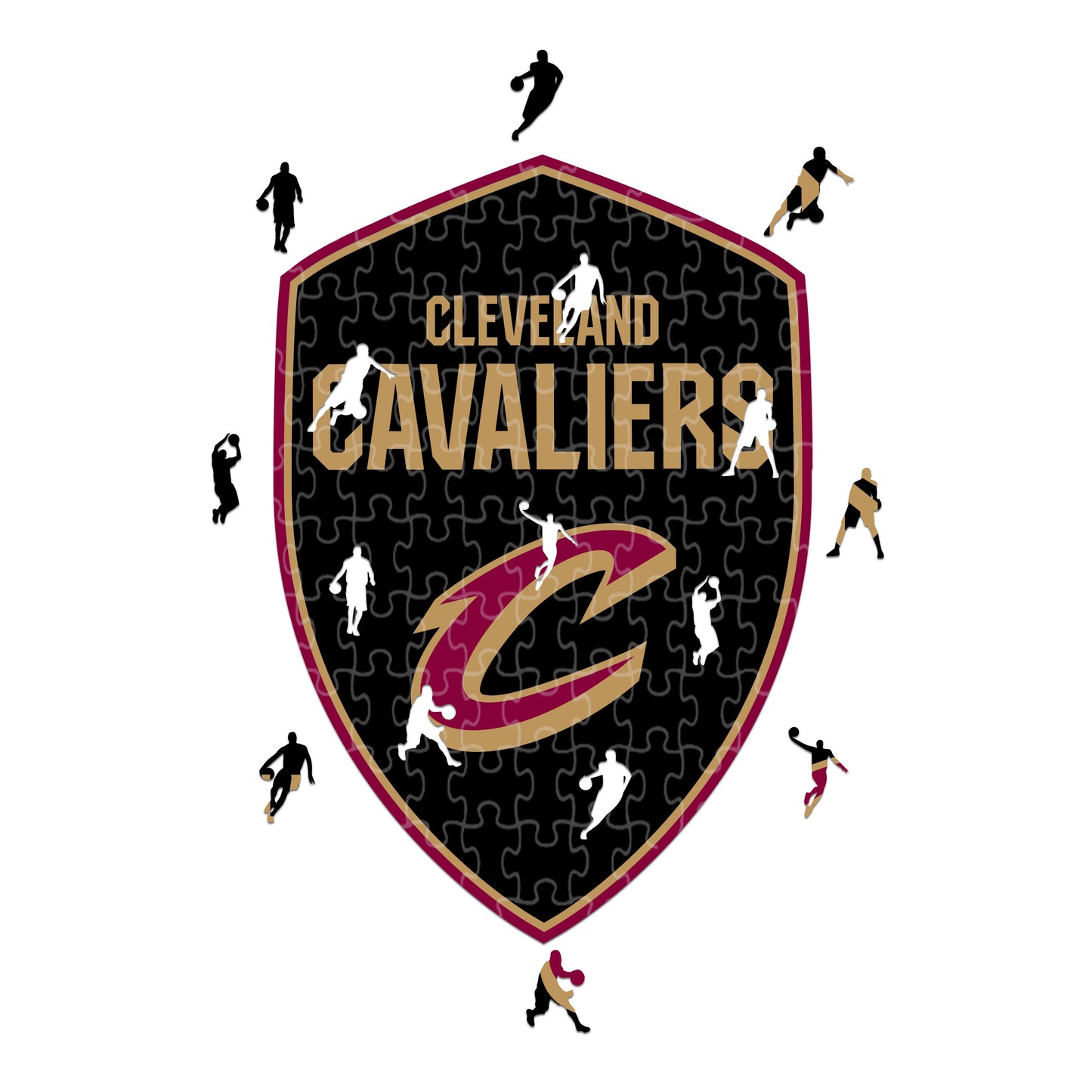 Logo Cleveland Cavaliers - Puzzle in Legno
