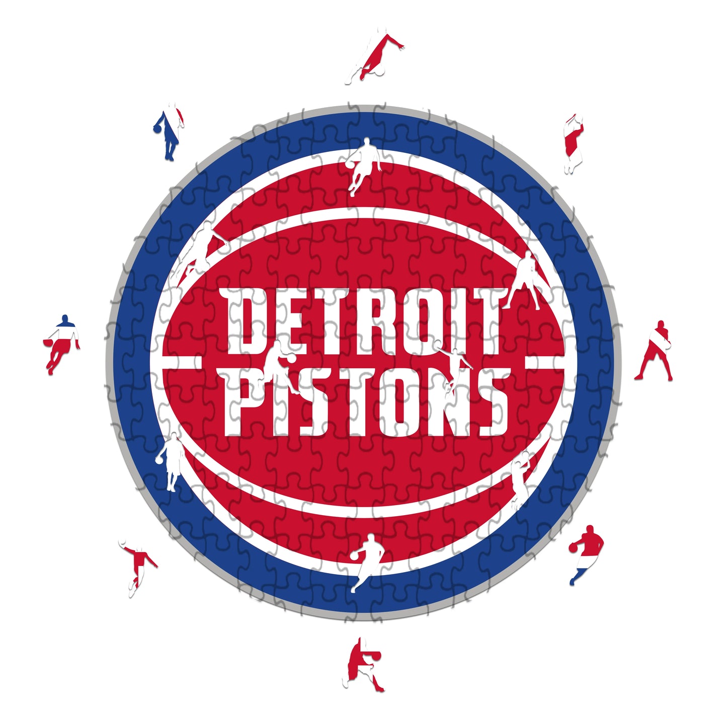 Logo Detroit Pistons - Puzzle in Legno
