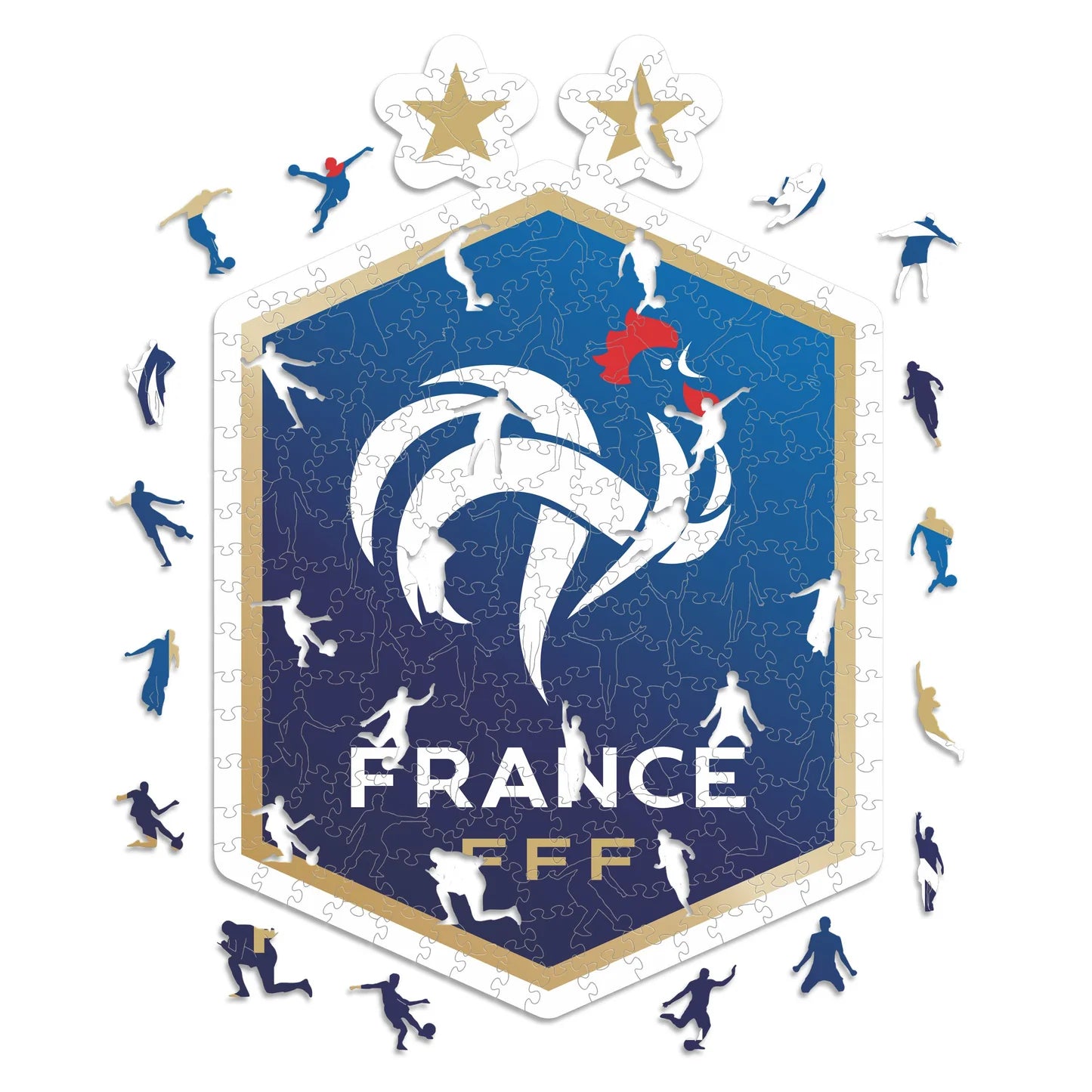 France Logo - Wooden Puzzle