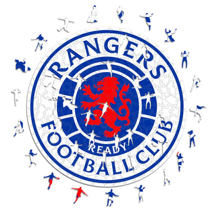 Logo del Glasgow Rangers FC - Rompecabezas de Madera