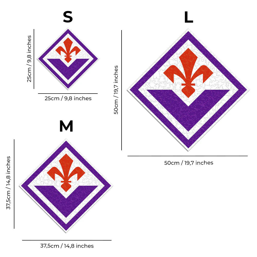 ACF Fiorentina Logo - Wooden Puzzle