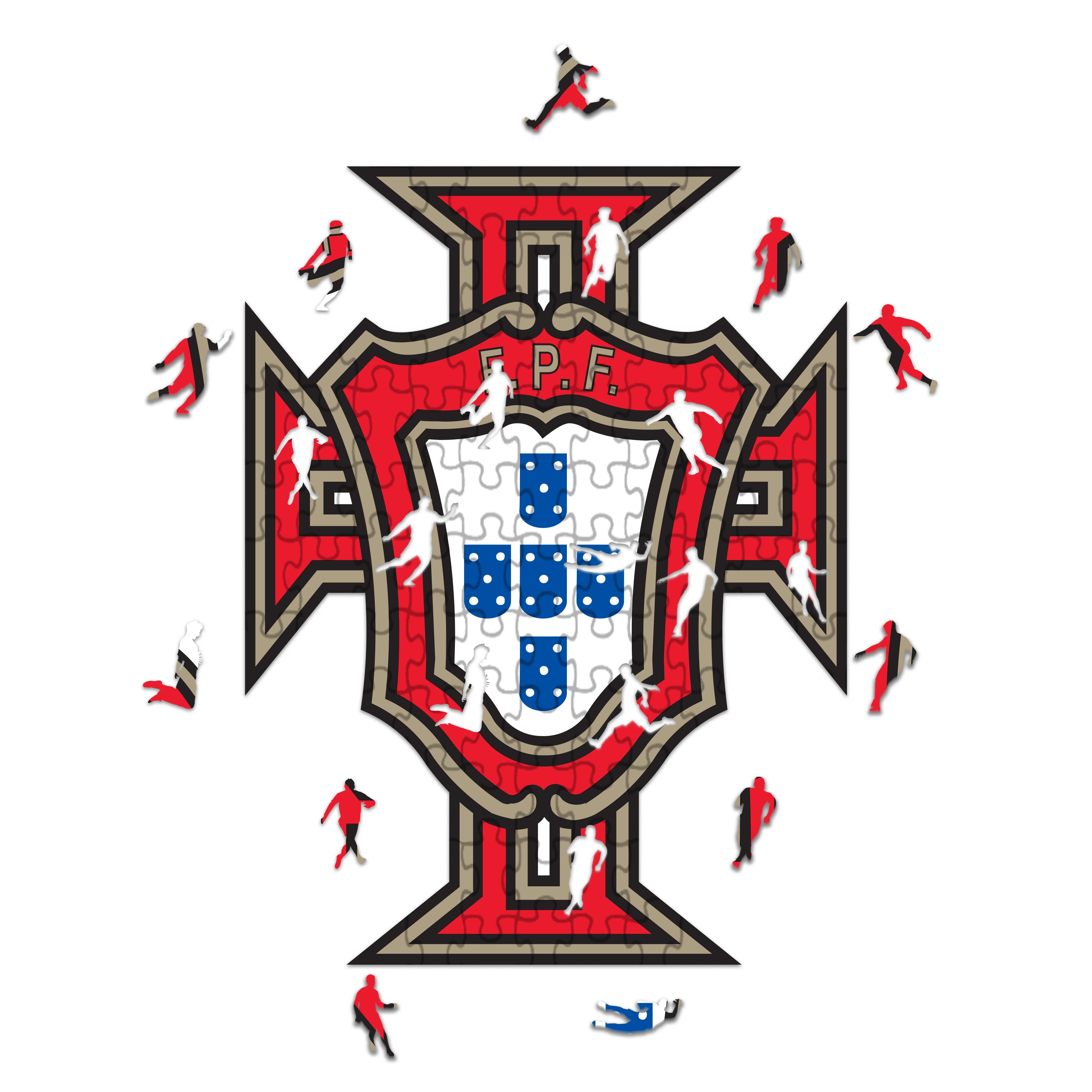 Portugal Logo - Wooden Puzzle