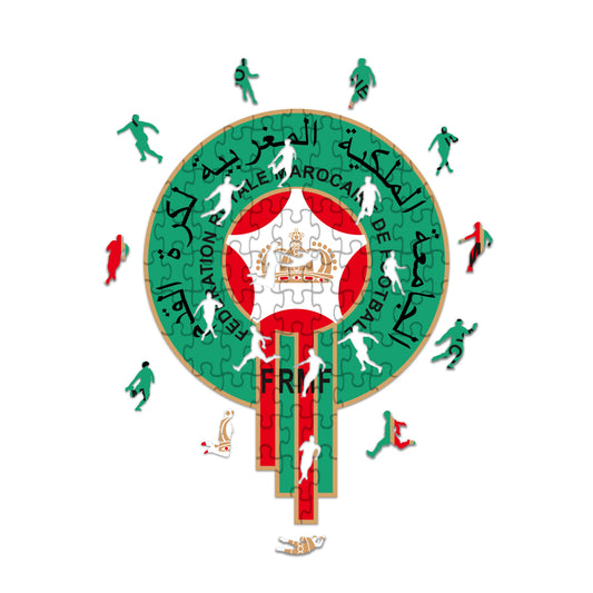 Logo Maroc - Puzzle in Legno