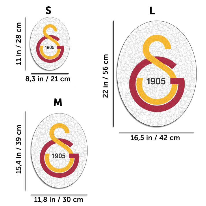 Logotipo del Galatasaray S.K - Puzzle de madera