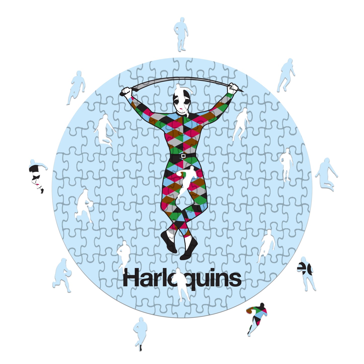 Harloquins Logo - Holzpuzzle