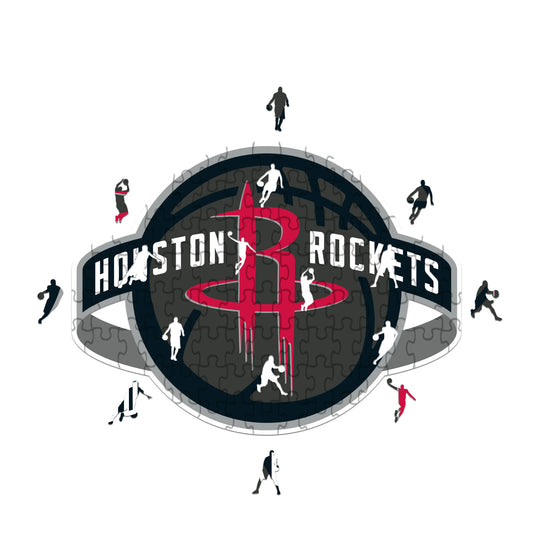 Logo Houston Rockets - Puzzle in Legno