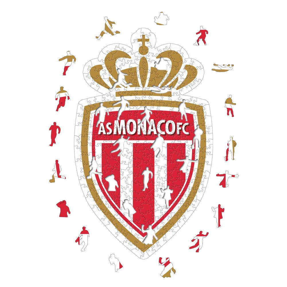 AS Monaco Logo - Wooden Puzzle