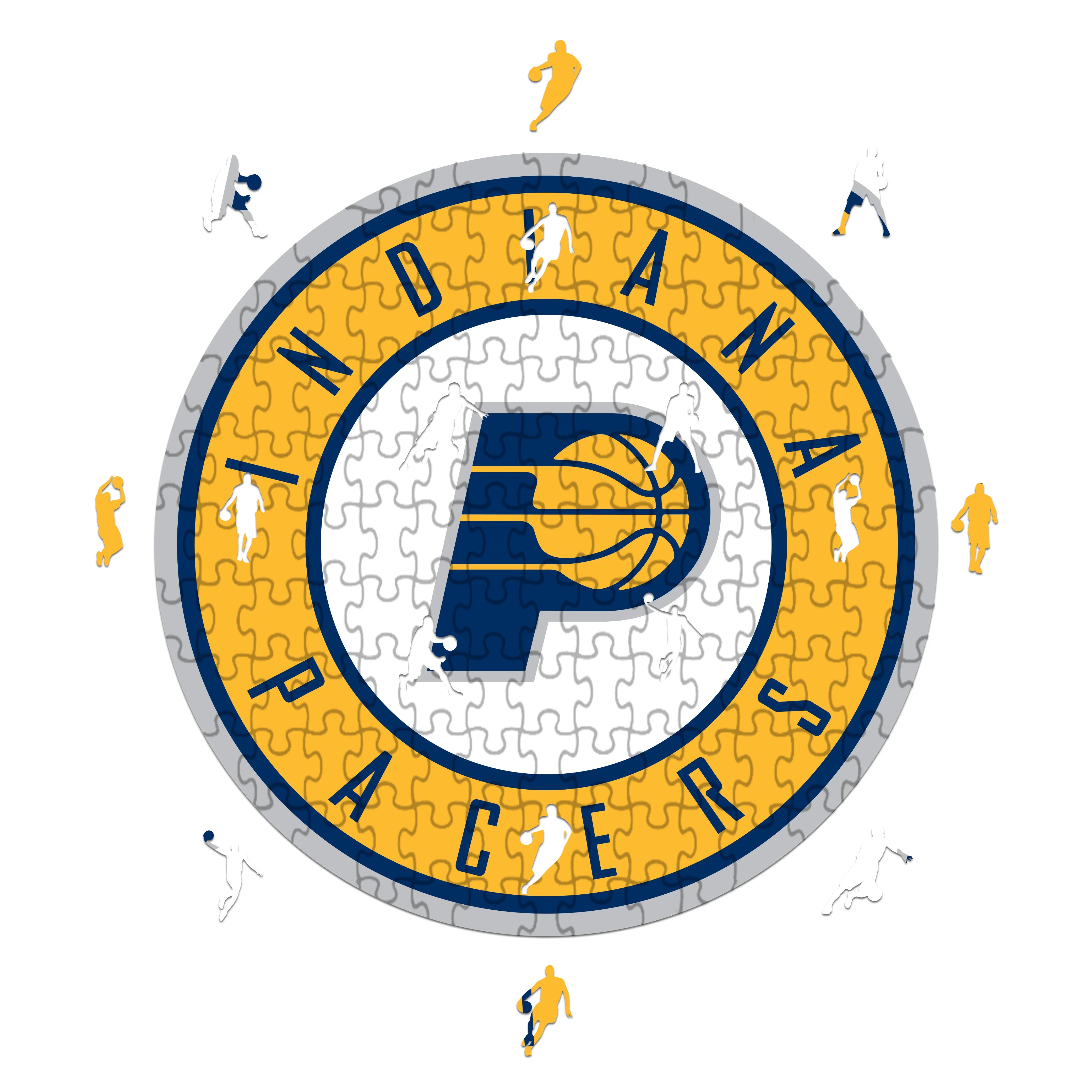 Indiana Pacers Logo - Wooden Puzzle