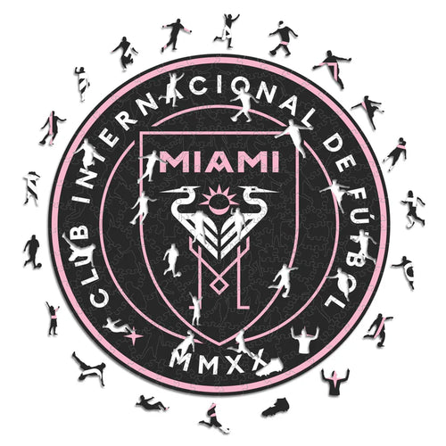 Inter Miami Logo - Holzpuzzle