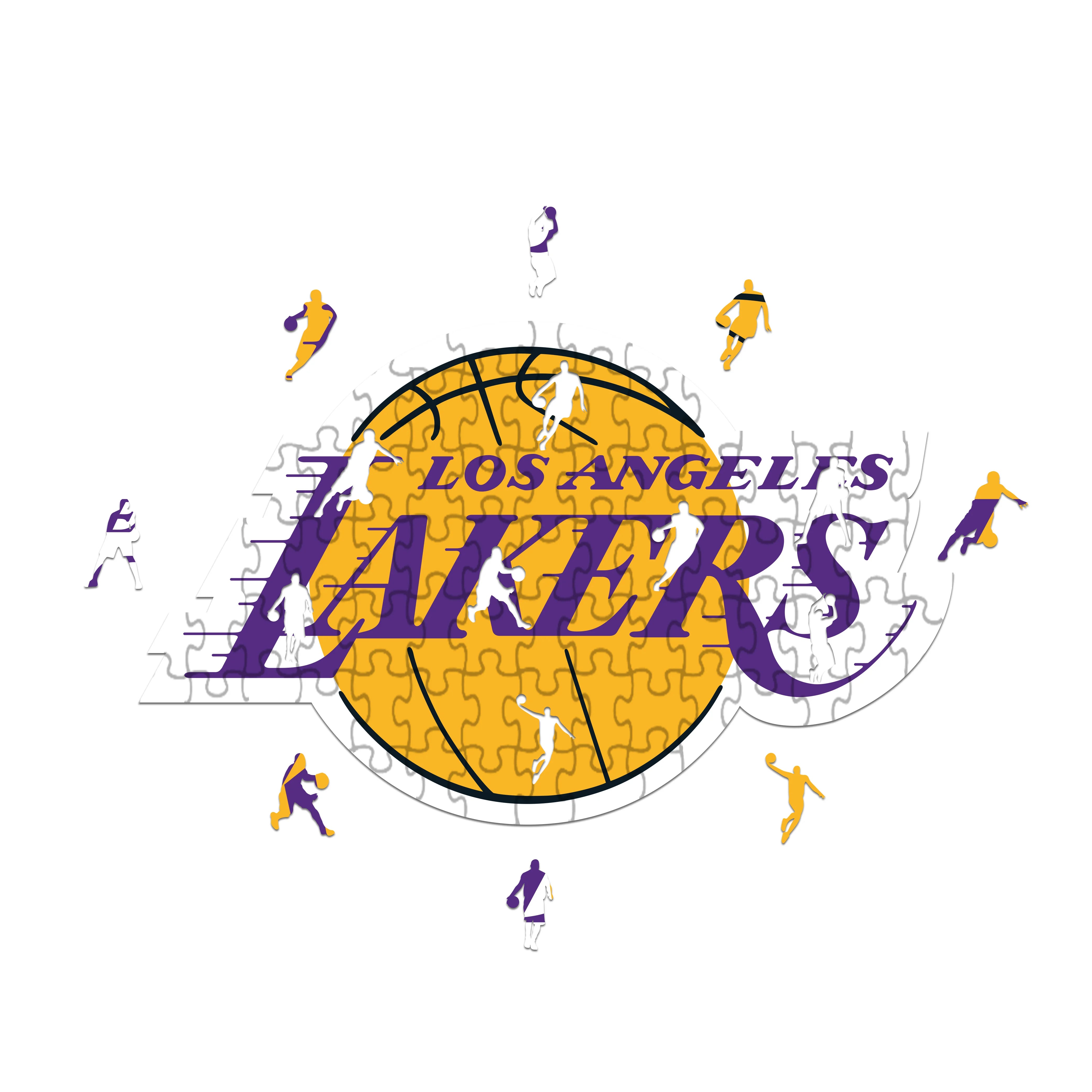 Los Angeles Lakers - Wooden Puzzle