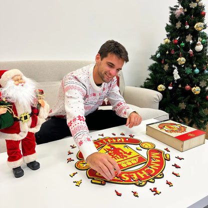 Manchester United Logo - Holzpuzzle