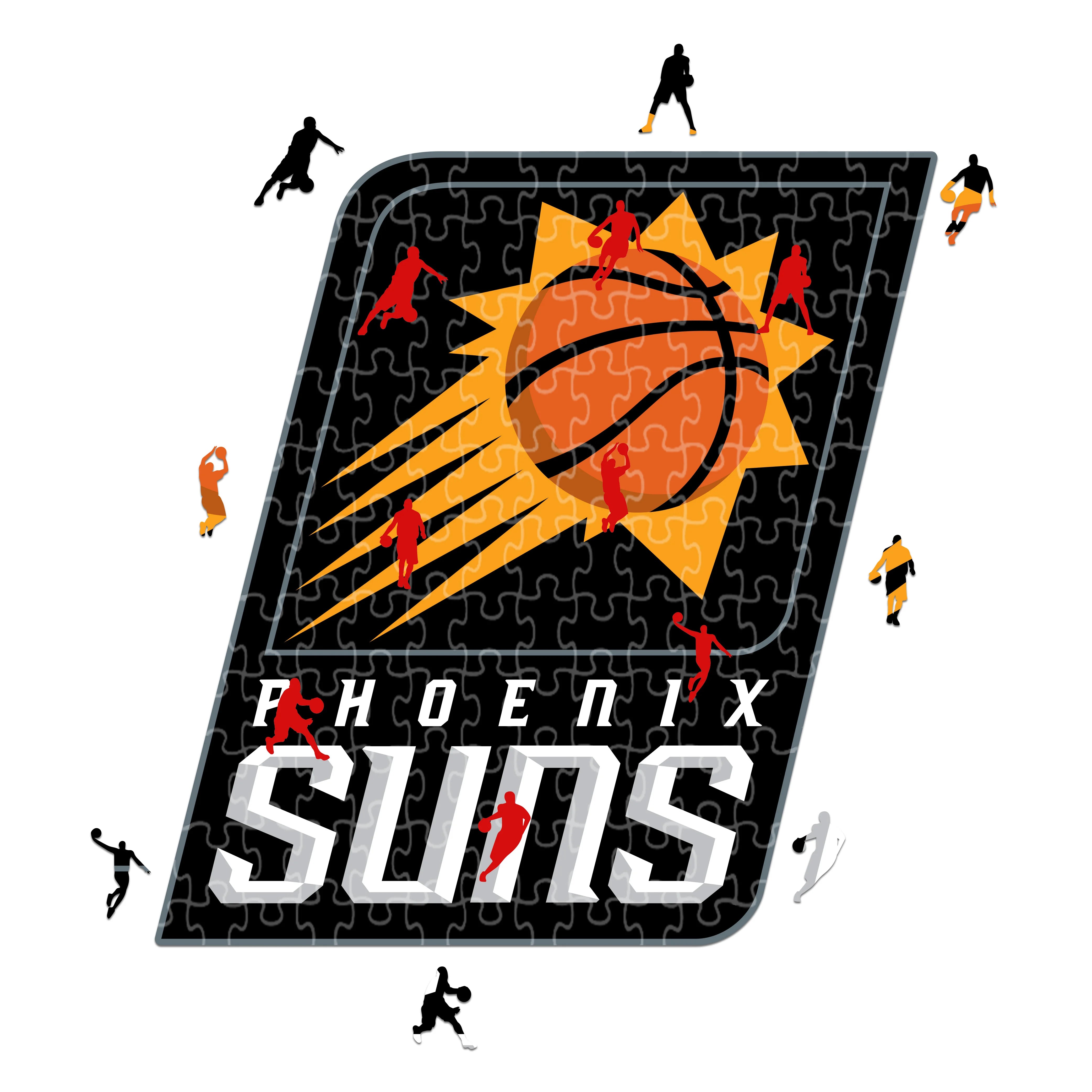 Phoenix Suns Logo  - Wooden Puzzle