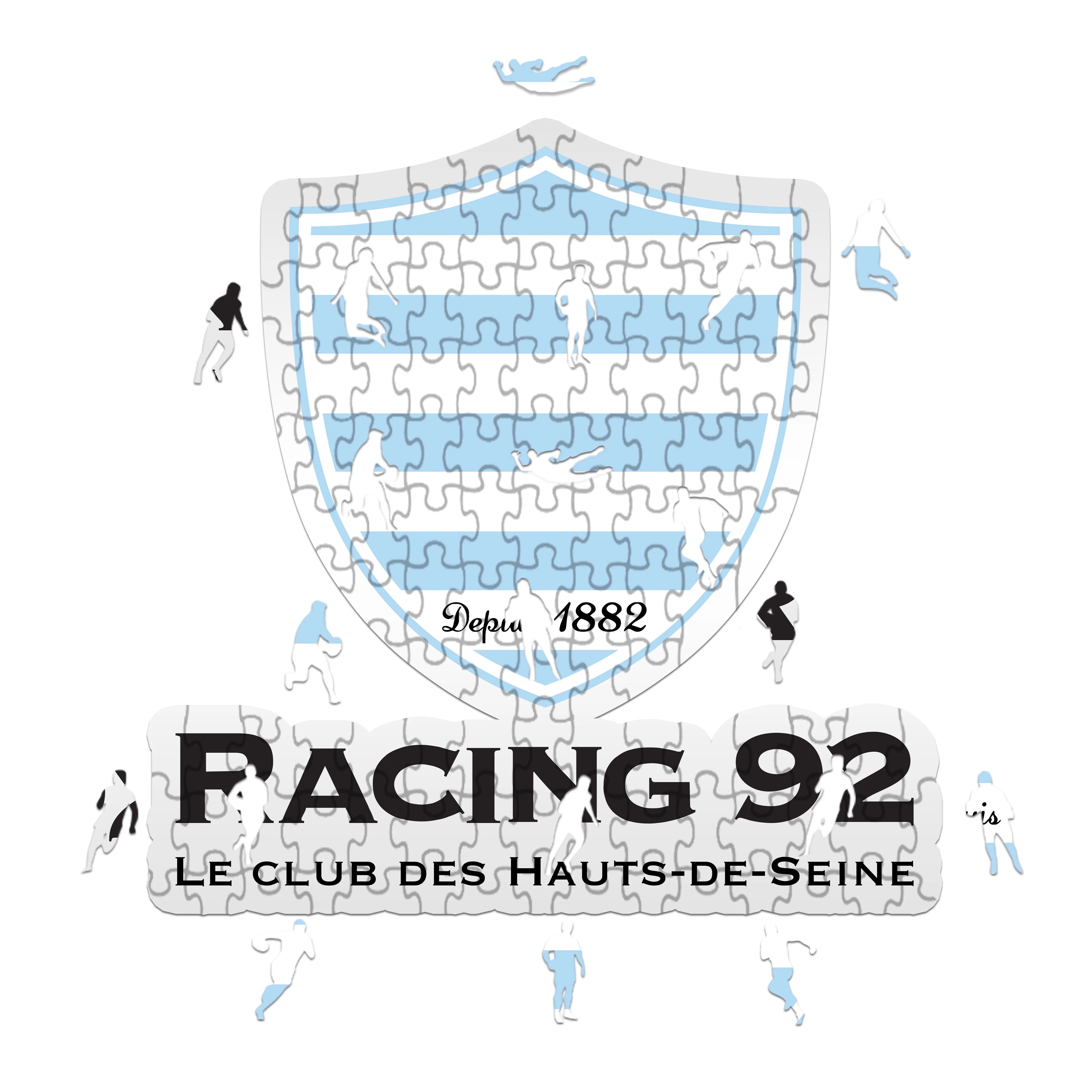 Logo Racing 92 - Puzzle in legno