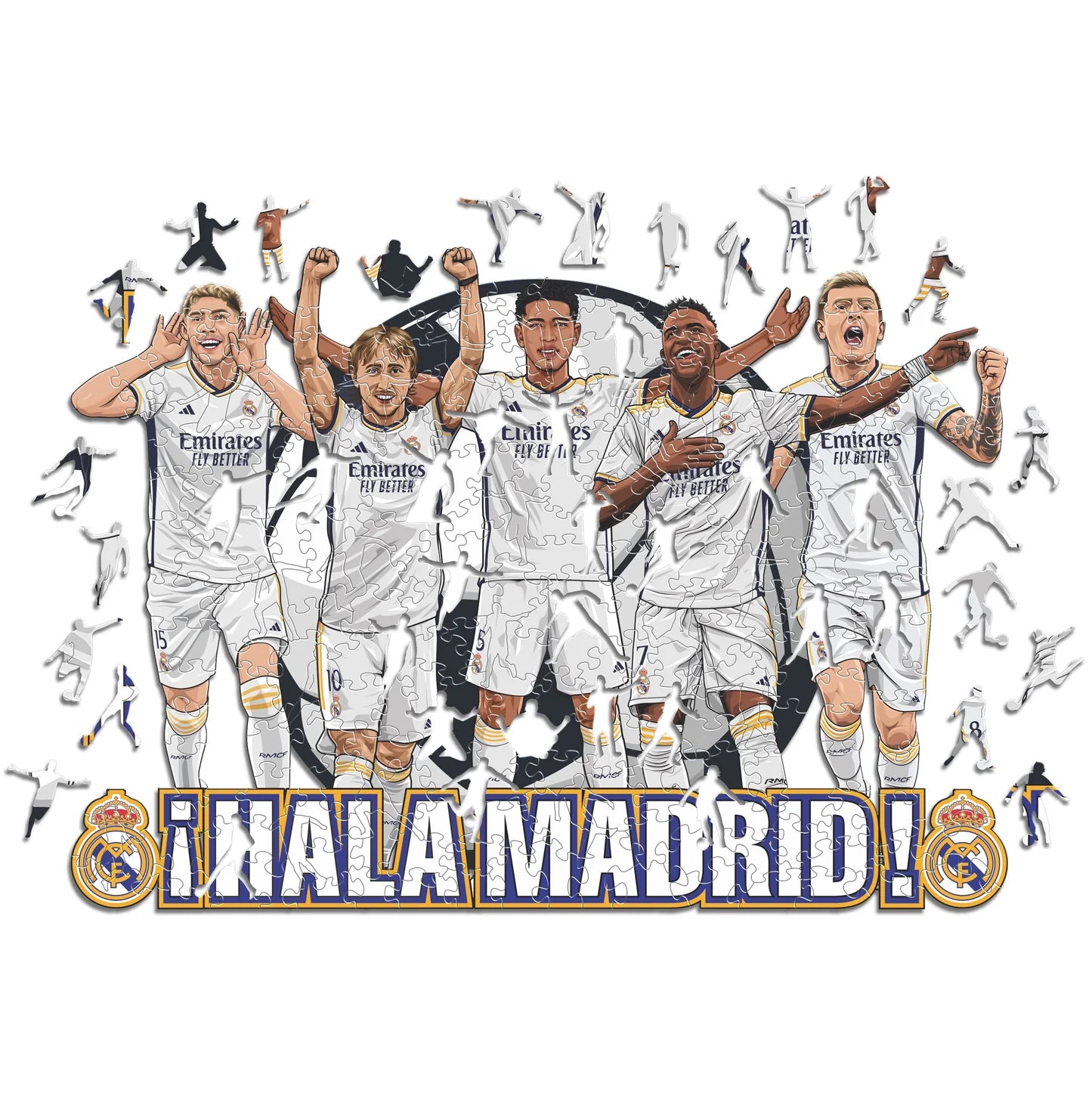 5 Joueurs Real Madrid - Wooden Puzzle