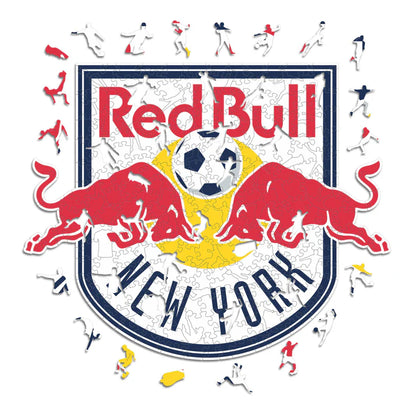 New York Red Bull Logo - Holzpuzzle