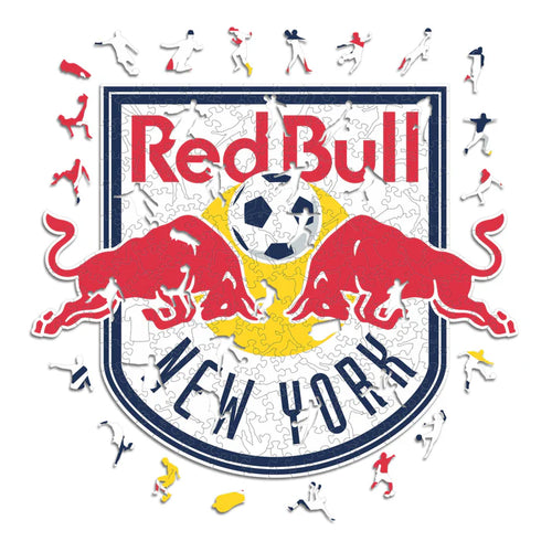 New York Red Bull Logo - Holzpuzzle