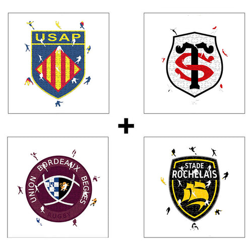 4 Puzzles de equipos de rugby a elegir
