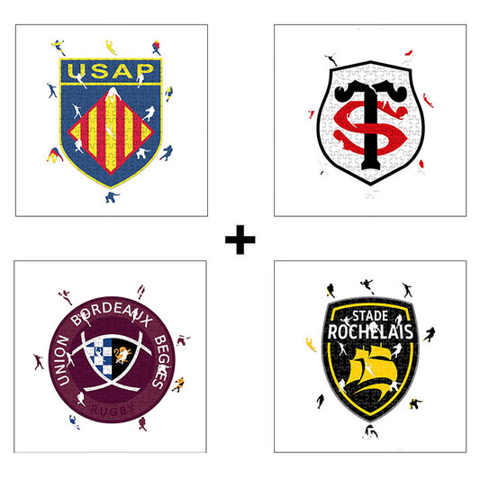 4 Puzzle squadre di rugby a scelta